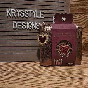 Anne Klein Lipgloss Set & Gold Pouch